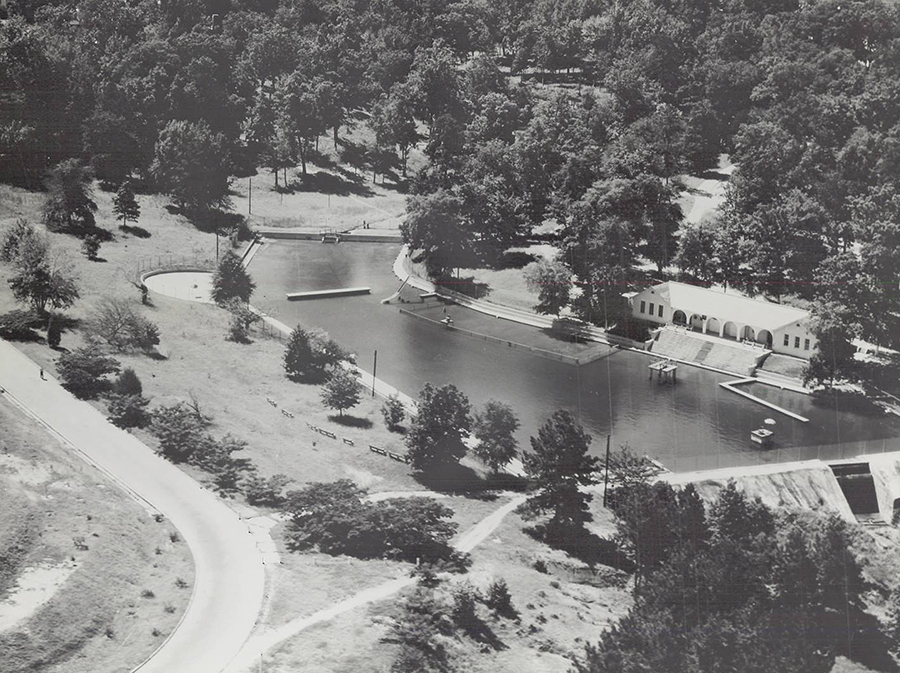 Russ Pool Aerial Photo