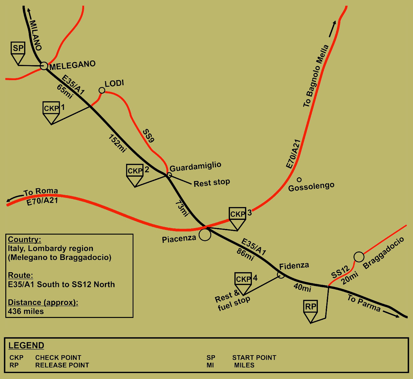 Strip map
