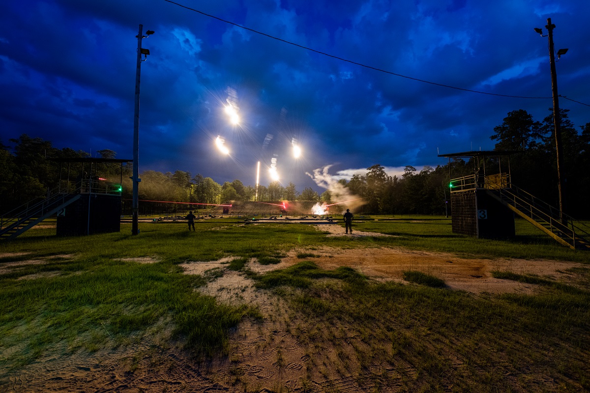 night infiltration at Young Range 